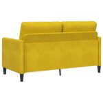 vidaXL Sofa s úložným priestorom Žltá 152 x 78 x 87 cm Polyester – Obrázok 5