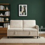 vidaXL Sofa s úložným priestorom Krémová 152 x 78 x 87 cm Polyester – Obrázok 3