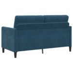 vidaXL Sofa s úložným priestorom Modrá 152 x 78 x 87 cm Polyester – Obrázok 5