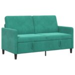 vidaXL Sofa s úložným priestorom Tyrkysová 152 x 78 x 87 cm Polyester – Obrázok 2