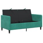 vidaXL Sofa s úložným priestorom Tyrkysová 152 x 78 x 87 cm Polyester – Obrázok 4