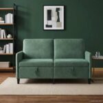 vidaXL Sofa s úložným priestorom Morská zelená 152 x 78 x 87 cm