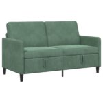 vidaXL Sofa s úložným priestorom Morská zelená 152 x 78 x 87 cm – Obrázok 2