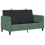 vidaXL Sofa s úložným priestorom Morská zelená 152 x 78 x 87 cm – Obrázok 4