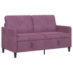 vidaXL Sofa s úložným priestorom Fialová 152 x 78 x 87 cm Polyester – Obrázok 2