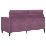 vidaXL Sofa s úložným priestorom Fialová 152 x 78 x 87 cm Polyester – Obrázok 4