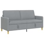 vidaXL Sofa s úložným priestorom Svetlosivá 172 x 78 x 87 cm Polyester – Obrázok 2