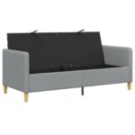 vidaXL Sofa s úložným priestorom Svetlosivá 172 x 78 x 87 cm Polyester – Obrázok 3