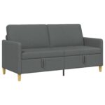 vidaXL Sofa s úložným priestorom Tmavosivá 172 x 78 x 87 cm Polyester – Obrázok 2