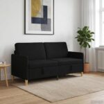 vidaXL Sofa s úložným priestorom Čierna 172 x 78 x 87 cm Polyester
