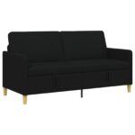 vidaXL Sofa s úložným priestorom Čierna 172 x 78 x 87 cm Polyester – Obrázok 2