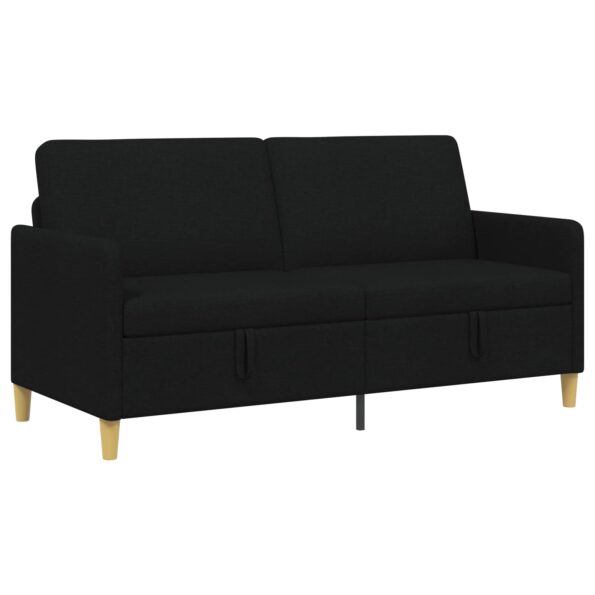 vidaXL Sofa s úložným priestorom Čierna 172 x 78 x 87 cm Polyester – Obrázok 2