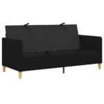 vidaXL Sofa s úložným priestorom Čierna 172 x 78 x 87 cm Polyester – Obrázok 4