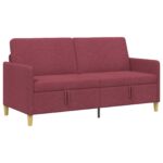 vidaXL Sofa s úložným priestorom Víno červené 172 x 78 x 87 cm – Obrázok 2