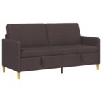 vidaXL Sofa s úložným priestorom Tmavohnedá 172 x 78 x 87 cm Polyester – Obrázok 2
