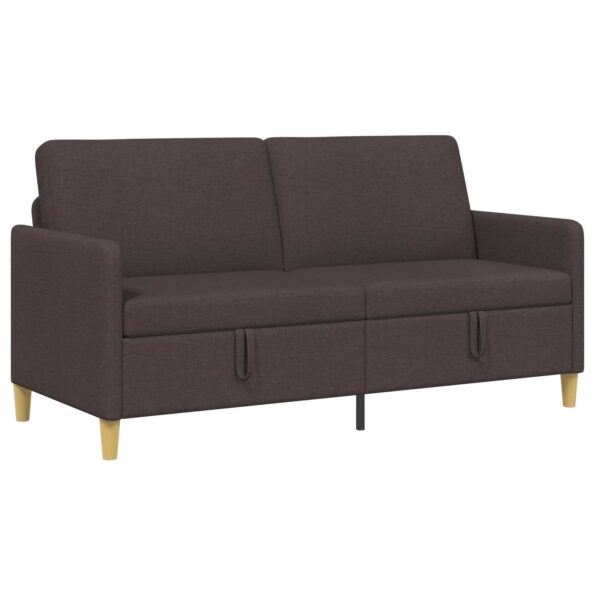 vidaXL Sofa s úložným priestorom Tmavohnedá 172 x 78 x 87 cm Polyester – Obrázok 2