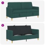 vidaXL Sofa s úložným priestorom Tmavozelená 172 x 78 x 87 cm – Obrázok 7