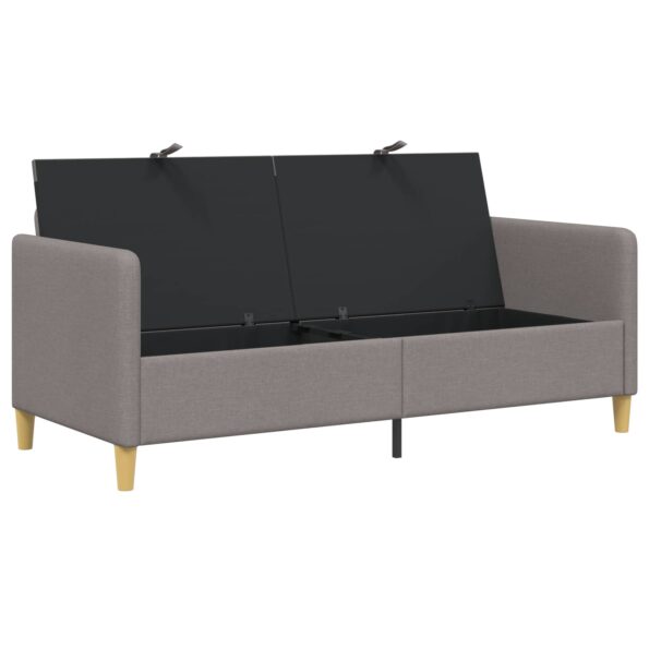 vidaXL Sofa s úložným priestorom Sivohnedá 172 x 78 x 87 cm Polyester – Obrázok 4