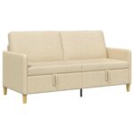 vidaXL Sofa s úložným priestorom Krémová 172 x 78 x 87 cm Polyester – Obrázok 2
