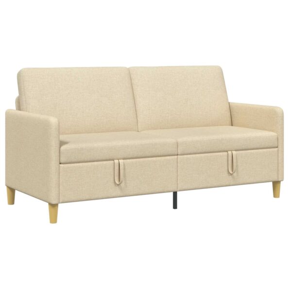 vidaXL Sofa s úložným priestorom Krémová 172 x 78 x 87 cm Polyester – Obrázok 2