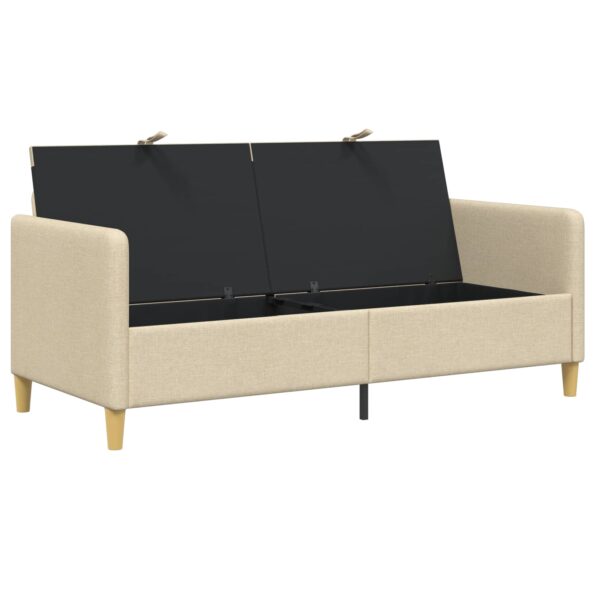 vidaXL Sofa s úložným priestorom Krémová 172 x 78 x 87 cm Polyester – Obrázok 4