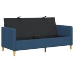 vidaXL Sofa s úložným priestorom Modrá 172 x 78 x 87 cm Polyester – Obrázok 4