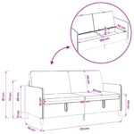 vidaXL Sofa s úložným priestorom Modrá 172 x 78 x 87 cm Polyester – Obrázok 8