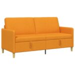 vidaXL Sofa s úložným priestorom Tmavá žltá 172 x 78 x 87 cm Polyester – Obrázok 2