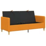 vidaXL Sofa s úložným priestorom Tmavá žltá 172 x 78 x 87 cm Polyester – Obrázok 4
