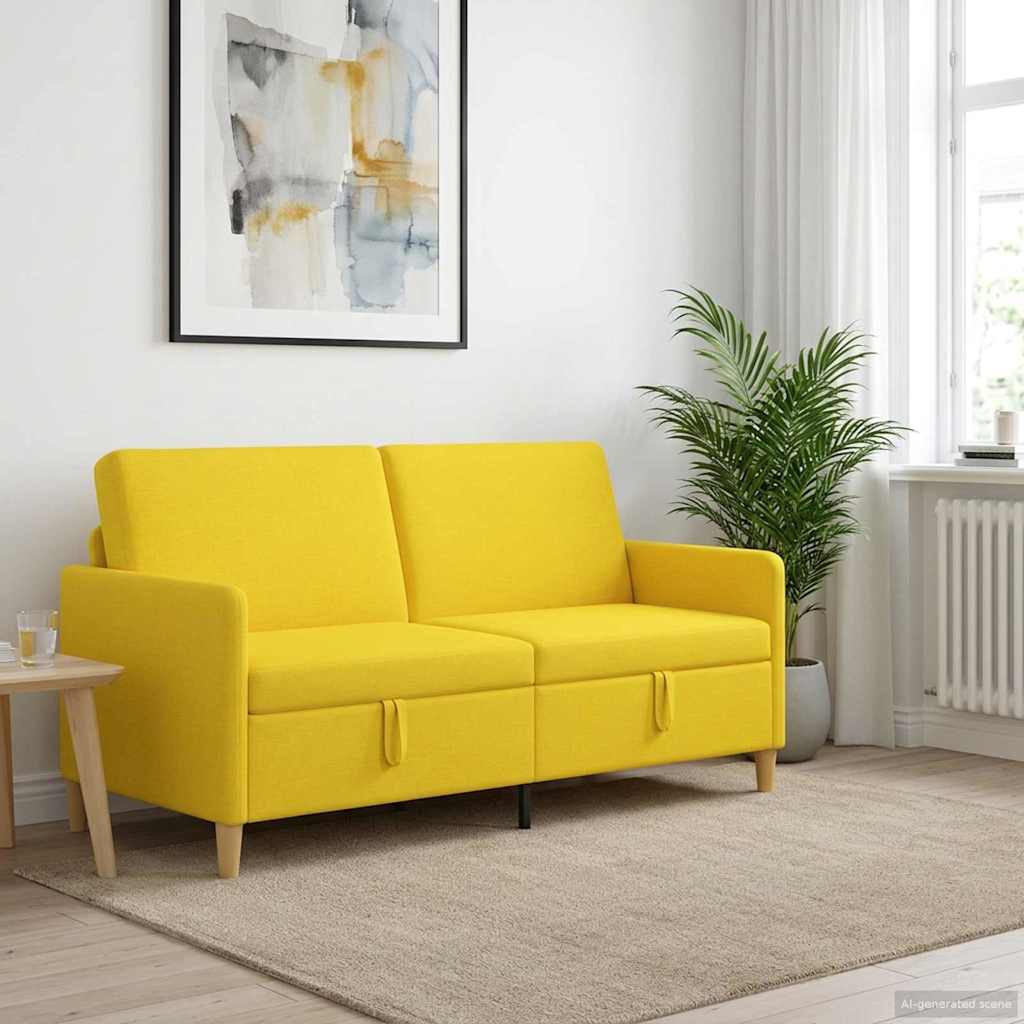 42036957_1.jpg vidaXL Sofa s úložným priestorom Svetložltá 172 x 78 x 87 cm Polyester – Obrázok 1