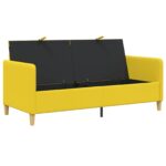 vidaXL Sofa s úložným priestorom Svetložltá 172 x 78 x 87 cm Polyester – Obrázok 4