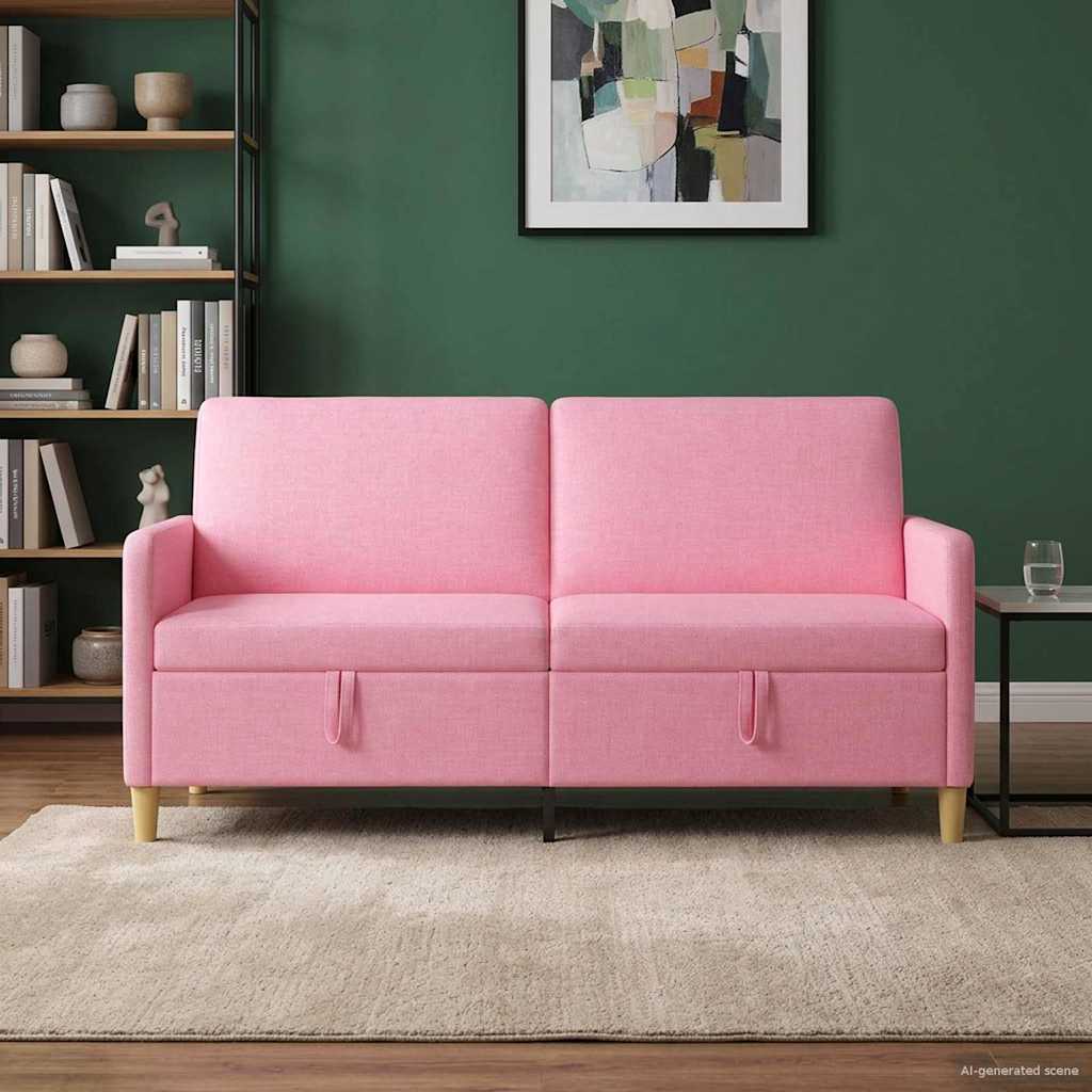 42036959_1.jpg vidaXL Sofa s úložným priestorom Ružová 172 x 78 x 87 cm Polyester – Obrázok 1