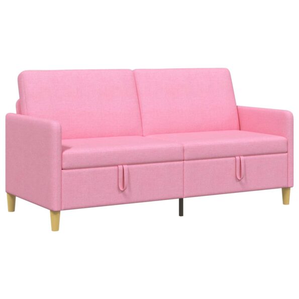 vidaXL Sofa s úložným priestorom Ružová 172 x 78 x 87 cm Polyester – Obrázok 2