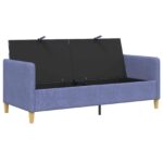 vidaXL Sofa s úložným priestorom Modrá džínovina 172 x 78 x 87 cm – Obrázok 4