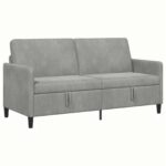 vidaXL Sofa s úložným priestorom Svetlosivá 172 x 78 x 87 cm Polyester – Obrázok 2