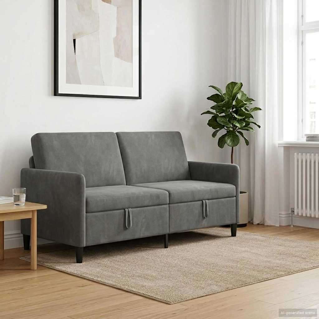 42036962_1.jpg vidaXL Sofa s úložným priestorom Tmavosivá 172 x 78 x 87 cm Polyester – Obrázok 1