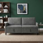 vidaXL Sofa s úložným priestorom Tmavosivá 172 x 78 x 87 cm Polyester – Obrázok 3
