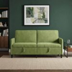 vidaXL Sofa s úložným priestorom Svetlo zelená 172 x 78 x 87 cm – Obrázok 3