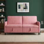 vidaXL Sofa s úložným priestorom Ružová 172 x 78 x 87 cm Polyester