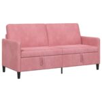 vidaXL Sofa s úložným priestorom Ružová 172 x 78 x 87 cm Polyester – Obrázok 2