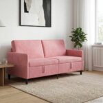 vidaXL Sofa s úložným priestorom Ružová 172 x 78 x 87 cm Polyester – Obrázok 3
