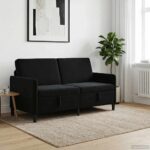 vidaXL Sofa s úložným priestorom Čierna 172 x 78 x 87 cm Polyester