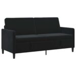 vidaXL Sofa s úložným priestorom Čierna 172 x 78 x 87 cm Polyester – Obrázok 2