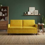 vidaXL Sofa s úložným priestorom Žltá 172 x 78 x 87 cm Polyester – Obrázok 3