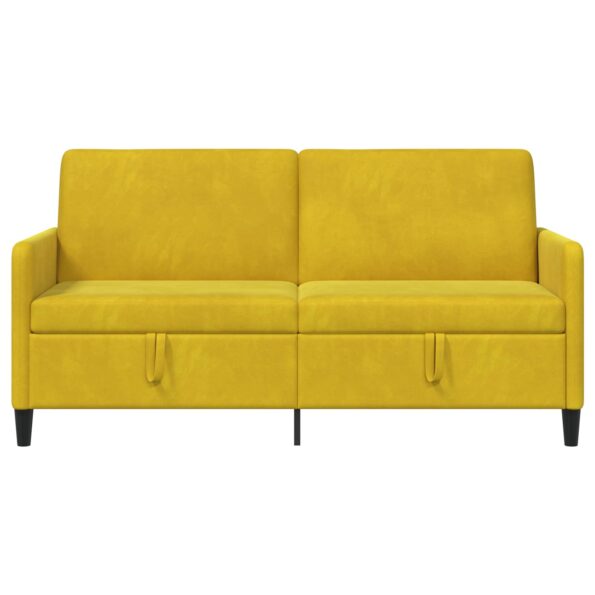 vidaXL Sofa s úložným priestorom Žltá 172 x 78 x 87 cm Polyester – Obrázok 5