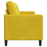 vidaXL Sofa s úložným priestorom Žltá 172 x 78 x 87 cm Polyester – Obrázok 6