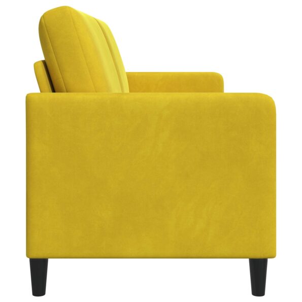 vidaXL Sofa s úložným priestorom Žltá 172 x 78 x 87 cm Polyester – Obrázok 6