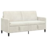vidaXL Sofa s úložným priestorom Krémová 172 x 78 x 87 cm Polyester – Obrázok 2