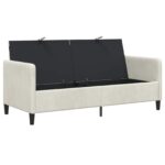 vidaXL Sofa s úložným priestorom Krémová 172 x 78 x 87 cm Polyester – Obrázok 4