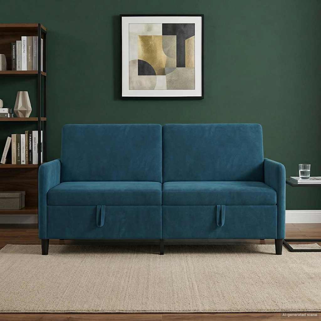 42036970_1.jpg vidaXL Sofa s úložným priestorom Modrá 172 x 78 x 87 cm Polyester – Obrázok 1